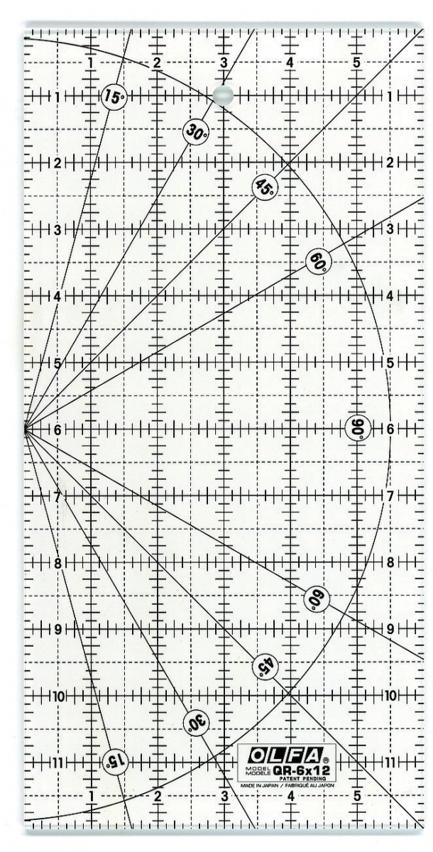 RÉGUA QR-6X12 POLEGADAS