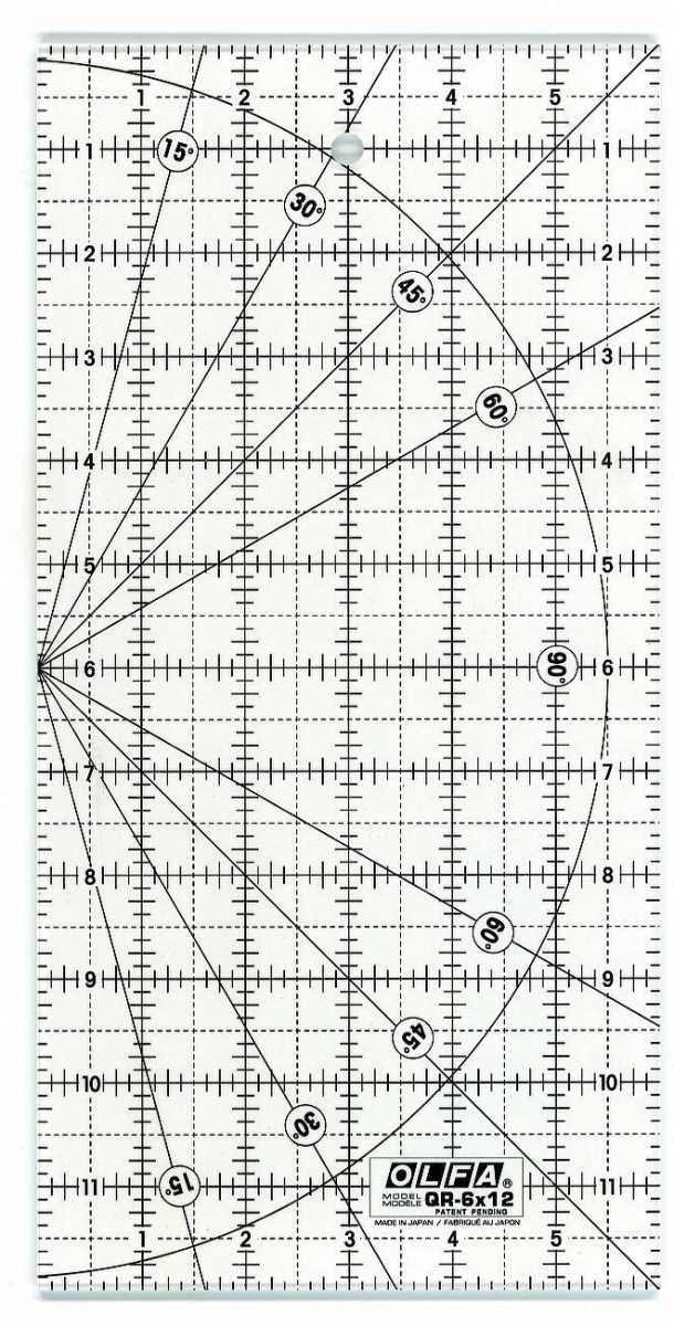 RÉGUA QR-6X12 POLEGADAS