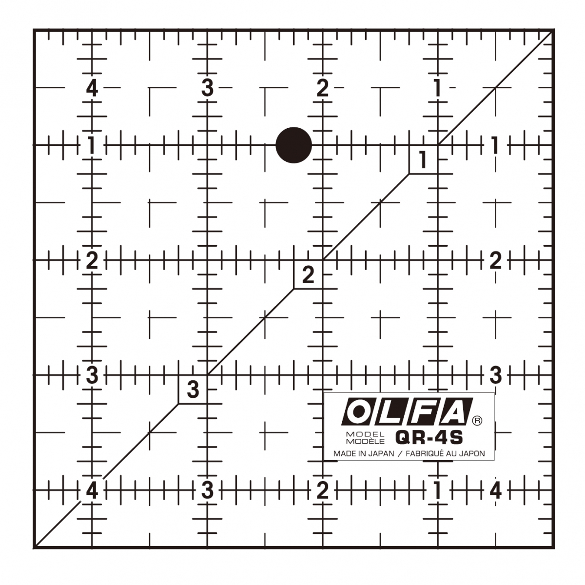 RÉGUA QR-4S POLEGADAS