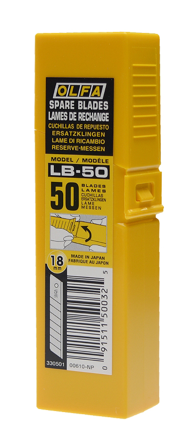 ESTOJO DE LÂMINAS LB-50 - KIT COM 50